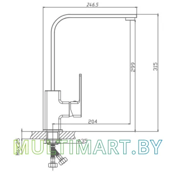 Смеситель Haiba HB70615 картинка 2